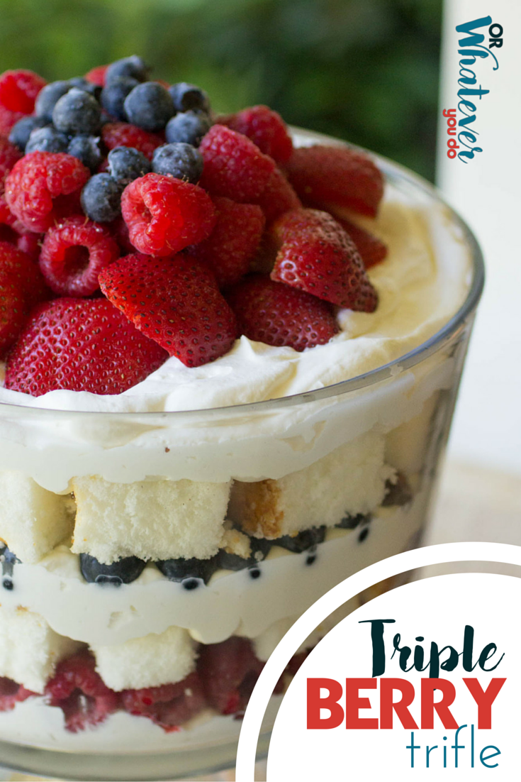 Triple berry Trifle Picture